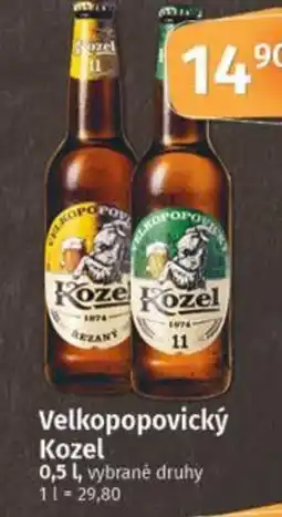 COOP TIP Velkopopovický Kozel nabídka