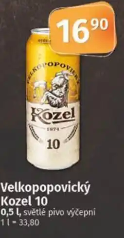 COOP TIP Velkopopovický Kozel 10 nabídka