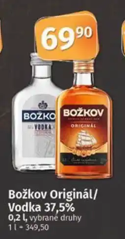 COOP TIP Božkov Originál/ Vodka 37,5% nabídka