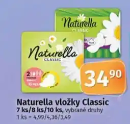 COOP TIP Naturella vložky Classic nabídka