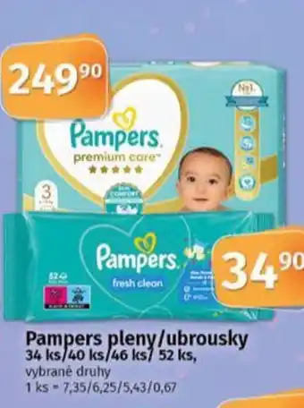 COOP TIP Pampers pleny/ubrousky nabídka