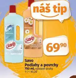 COOP TIP SAVO Podlahy a povrchy nabídka