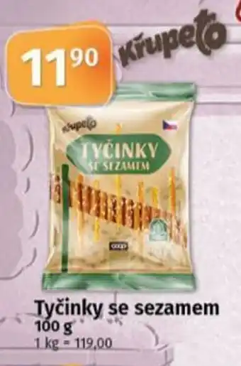 COOP TIP Tyčinky se sezamem nabídka
