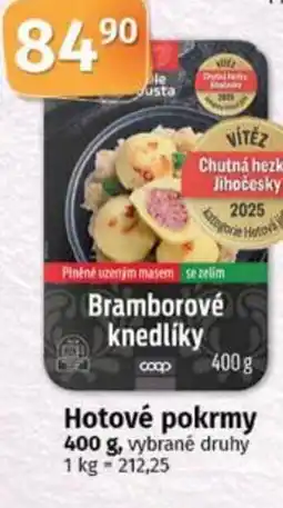 COOP TIP Hotové pokrmy nabídka