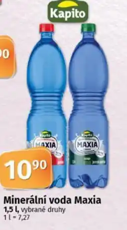 COOP TIP Kapito Minerální voda Maxia nabídka
