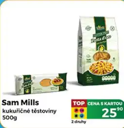 Tamda Foods Sam Mills kukuřičné těstoviny nabídka