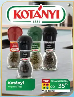 Tamda Foods Kotányi mlýnek nabídka