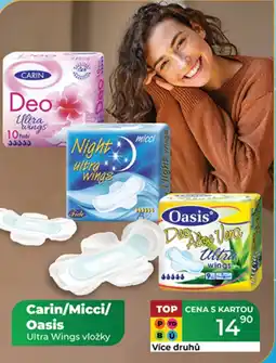Tamda Foods Carin/Micci/ Oasis Ultra Wings vložky nabídka