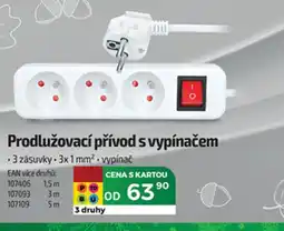 Tamda Foods Prodlužovací přívod s vypínačem nabídka
