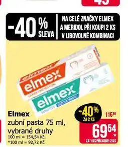 Teta Elmex zubní pasta nabídka