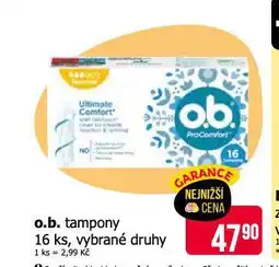 Teta O.b. tampony nabídka