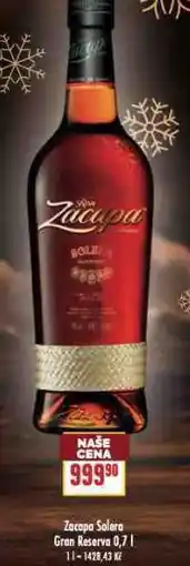 Billa Zacapa solera gran reserva nabídka