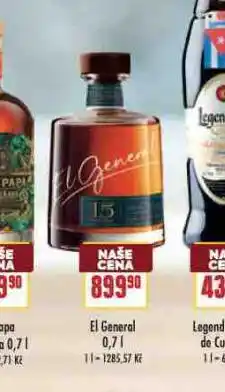 Billa El general rum nabídka