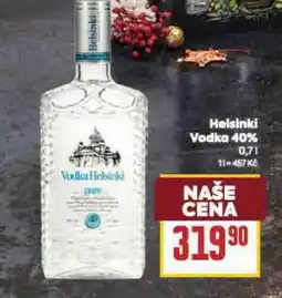 Billa Helsinki vodka nabídka