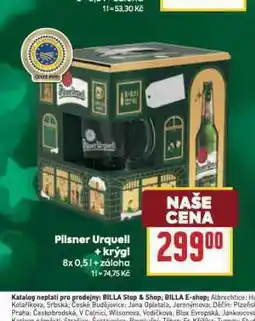 Billa Pivo pilsner urquell + krýgl nabídka