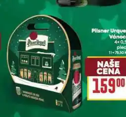 Billa Pivo pilsner urquell vánoce nabídka