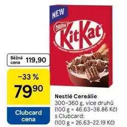 Tesco Nestlé Cereálie, 300-360 g nabídka