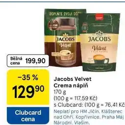 Tesco Jacobs Velvet Crema náplň, 170 g nabídka