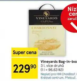 Tesco Vineyards Bag-in-box, 3 I nabídka