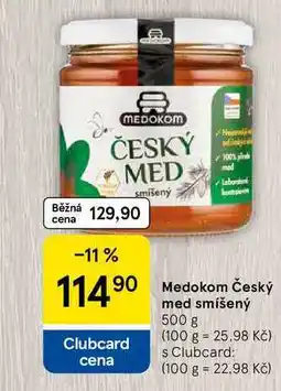 Tesco Medokom Český med smíšený, 500 g nabídka