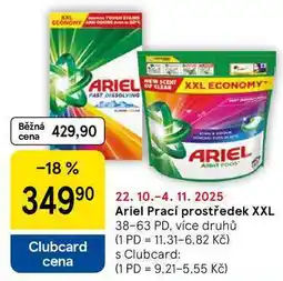 Tesco Ariel Prací prostředek XXL 38-63 PD nabídka