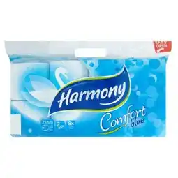 Tesco Harmony toaletní papír 2-vrstvý 8 rolí, vybrané druhy nabídka