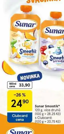 Tesco Sunar Smootik, 120 g nabídka