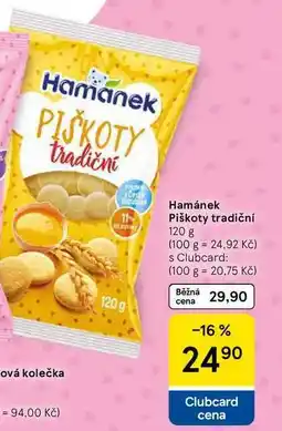 Tesco Hamánek Piškoty tradiční, 120 g nabídka