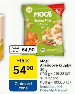 Tesco Mogli Arašídové křupky, 30 g nabídka