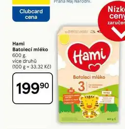 Tesco Hami Batolecí mléko, 600 g nabídka