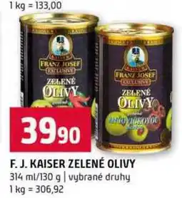 Terno F. J. Kaiser zelené olivy 130g nabídka