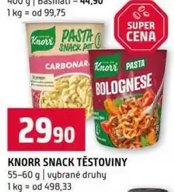Terno Knorr snack těstoviny 55-60g nabídka