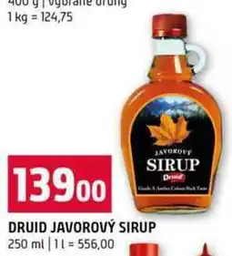 Terno Druid javorový sirup 250ml nabídka