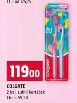 Terno Colgate zubní kartáček 2ks nabídka