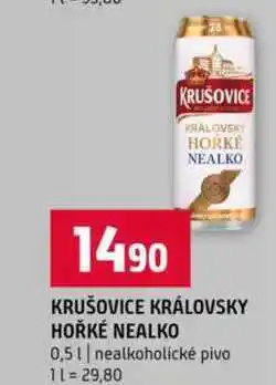Terno Krušovice královsky hořké nealko 0,5l nabídka