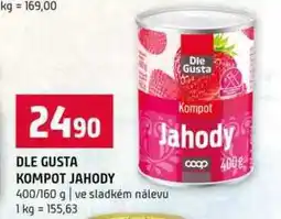 Terno Dle gusta kompot jahody 400g nabídka