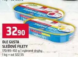 Terno Dle gusta sleďové filety 170g nabídka