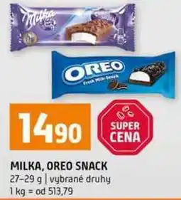 Terno Milka, oreo snack 27-29g nabídka