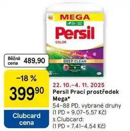 Tesco Persil Prací prostředek Mega, 54-88 PD, vybrané druhy nabídka