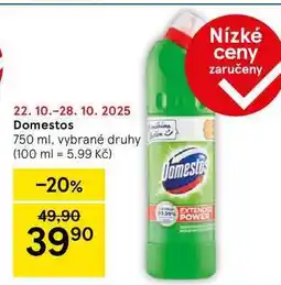 Tesco Domestos, 750 ml, vybrané druhy nabídka