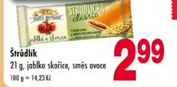 Qanto Štrudlík, jablko skořice, směs ovoce nabídka