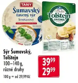 Qanto TANY Sýr Šumavský, Tolštejn nabídka