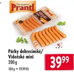 Qanto Párky debrecinské/ Vídeňské mini nabídka