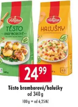 Qanto Těsto bramborové/halušky nabídka