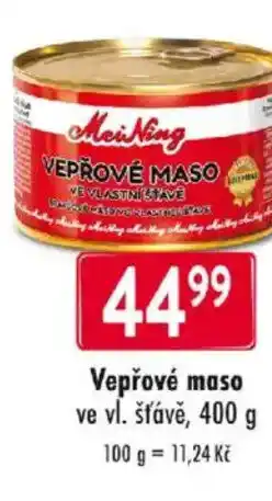 Qanto Vepřové maso ve vl. šťávě nabídka