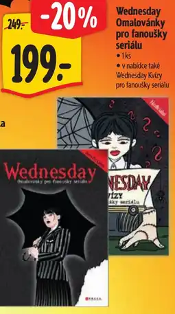 Albert Wednesday Omalovánky pro fanoušky seriálu nabídka