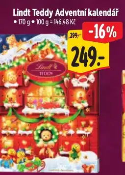 Albert Lindt Teddy Adventní kalendář nabídka
