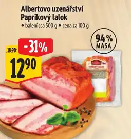 Albert Albertovo uzenářství Paprikový lalok nabídka