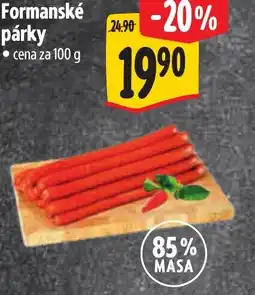Albert Formanské párky nabídka