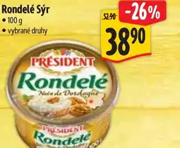 Albert PRESIDENT Rondelé Sýr nabídka